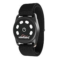 Reliefband Sport Anti-Nausea Wristband | Waterproof, FDA Cleared, Nausea & Vomiting Relief for Motion Sickness (Car, Air, Sea) & Morning Sickness, Drug & Side Effect Free (Black)