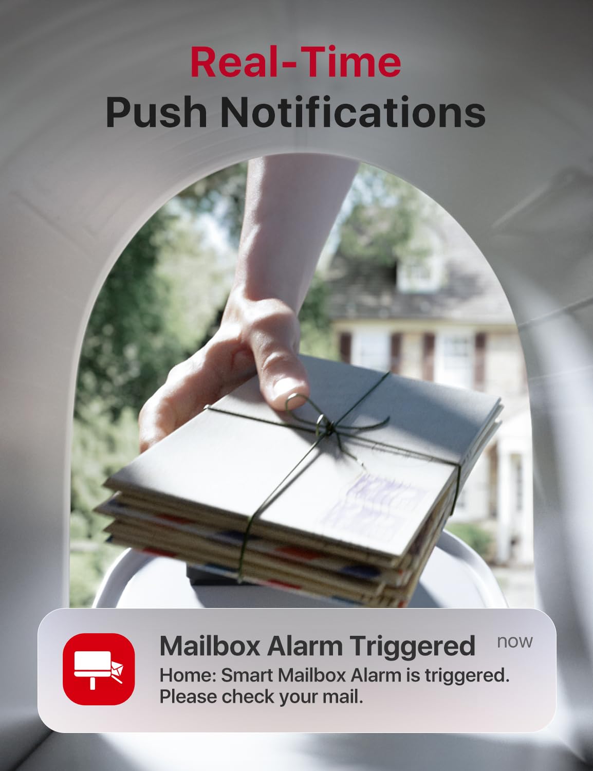 Mailbox Alert, X-Sense Smart Mailbox Alarm, 2,000 ft Wireless Long Range Mailbox Alert, Mailbox Sensor with SBS50 Base Station for Delivered Mail, SMA11