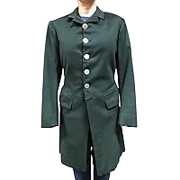 New Civil War Reproduction 1893th Frock Green 19th Century Wool Coat XS-4XL