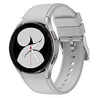HAZELS 20MM Silicone Watchband for Samsung Galaxy Watch4 Classic 42 46/Watch 4 40 44MM Original Band Strap Wristband Bracelet (Color : Light Gray, Size : Watch4 Classic 42mm)