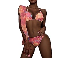 Plus Size Bathing Suits for Women Over 40 Bikini Sets for Women High Cut Underwire