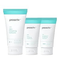 Proactiv+ 3 Step Advanced Skincare Acne Treatment - Benzoyl Peroxide Face Wash, Salicylic Acid Exfoliator for Face And Pore Minimizer - 30 Day Complete Acne Skin Care Kit