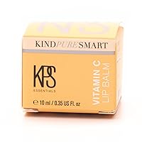 KPS Essentials Vitamin C Lip Balm - Natural Lip Plumping Treatment, Reduces Fine Lines, Infused with Tangerine, Pomegranate Oil & Cacao Butter for Moisturizing & Collagen Boosting Benefits