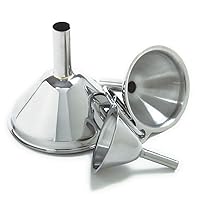 Stainless Steel Funnels, Set of 3, Silver