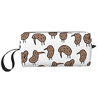 BREAUX Kiwi Birds Cute Print Portable Cosmetic Bag Zipper Pouch Travel Cosmetic Bag, Travel Organizer Daily Organizer, Small Toiletry Organizer Travel Wallet