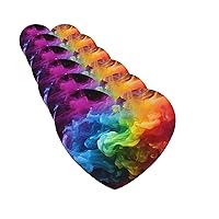 6pcs Car Air Fresheners Rainbow smoke Print Hanging Air Freshener Fragrance Scented Cards Cute Car Accessories for Car Home Office Closet Bathroom