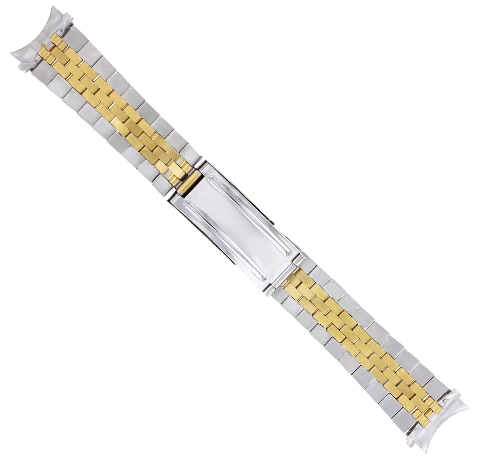 Ewatchparts 20MM JUBILEE WATCH BAND COMPATIBLE WITH ROLEX DATEJUST 16013,16200,16013 16233 16234 TWO TON