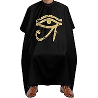 Egyptian Eye of Horus Professional Hair Cutting Cape with Adjustable Buckle Closure Salon Barber Waterproof Haircuting Hairdressing Accessories