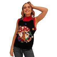 Blizzard Bay Women's 33 Degrees Ugly Christmas Sweater Vest