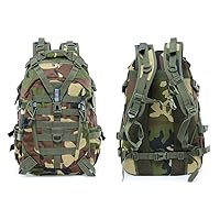 Camping Travel Backpack with Reflective Stripe -Lightweight and Large Storage (CAMO)