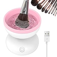 Electric Makeup Brush Cleaner Newest Design, Luxiv Wash Makeup Brush Cleaner Machine Fit for All Size Brushes Automatic Spinner Machine, Painting Brush Cleaner
