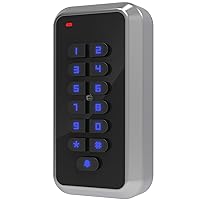 UHPPOTE RFID Door Access Control Keypad Card Reader 125KHz Waterproof with Wiegand 26 bit Interface