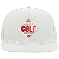 Daddy's Golf Buddy Snapback Flat Visor Cotton Blend Cap White, weiß, Einheitsgröße