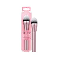 Real Techniques Power Pigment Blush Makeup Brush, Cheek Brush For Liquid & Cream Blush, Dense, Synthetic Bristles, Unique Pointed Shape For Precise Application, Vegan & Cruelty Free, 1 Count