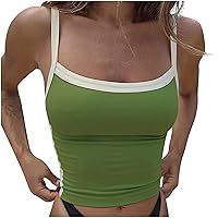 Camisole Tops for Women Scoop Neck Sexy Tank Tops Workout Cotton Summer Fashion Trendy Womens Cropped Tank Tops