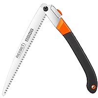 REXBETI Folding Saw, Extra Long 14 Inch Blade Backpacking Saw for Hiking Camping, Dry Wood Trimming Pruning Saw With 4 Cutting Angle Hard Teeth, Large Folding Saw with SK-5 Steel