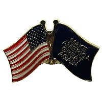 Pack of 50 USA & Trump Make America Great Again Blue Bike Hat Cap lapel Pin