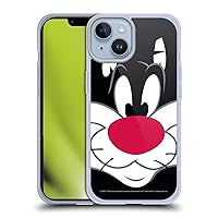 Head Case Designs Officially Licensed Looney Tunes Sylvester The Cat Full Face Soft Gel Case Compatible with Apple iPhone 14 and Compatible with MagSafe Accessories