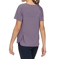 THE GYM PEOPLE Women's Short Sleeve Workout Shirts Breathable Yoga T-Shirts with Side Slits Athletic Tee Tops