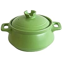 Kitchen Pot Clay Casserole Pot Terracotta Stew Pot Ceramic Casserole Clay Cooking Pot - Smooth Glaze, Non-Stick Pan, Easy to Clean (Size : 2.5L) (Size : 3.5L)