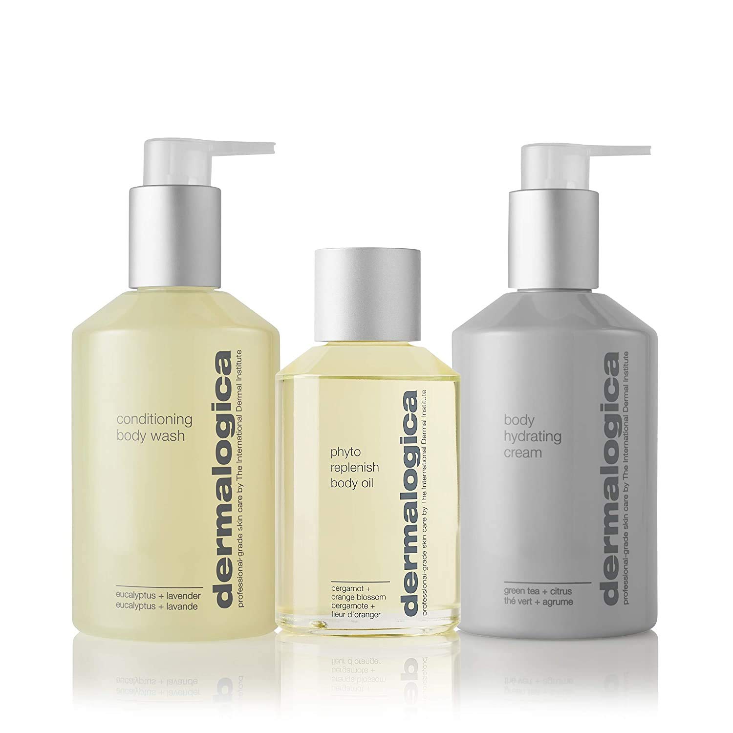 Dermalogica Body Care Set - Includes: Body Wash, Body Oil, and Body Cream - Hydrates and Conditions