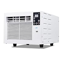 Portable Air Conditioner for Camping, 2985BTU Outdoor Air Conditioner with Smart Control and Panel Control for Bedrooms Low Noise (38dB) and Low Power Consumption,White,220V