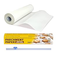 Unbleached Parchment Paper for Baking, 15 in x 200 ft, 250 Sq.Ft, Baking Paper, Non-Stick Parchment Paper Roll for Baking, Cooking, Grilling, Air