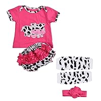 ERINGOGO 1 Set Cow Doll Clothes Cartoon Doll Clothes Reborn Dolls Matching Clothing Doll Clothes Accessories Reborn Dolls Clothing Baby Combed Cotton Newborn The Cow