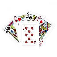 Heart 8 Playing Cards Pattern Poker Playing Magic Card Fun Board Game