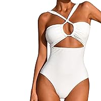 Sexy Swimming Suits for Women One Piece Black and White One Piece Bathing Suit Plus Size Swimsuits