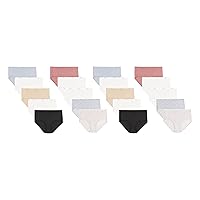 Hanes Women's Panties Pack, Classic Cotton Brief Underwear (Retired Options, Colors May Vary)