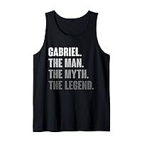 Mens Gabriel The Man The Myth The Legend Funny Gift for Gabriel Tank Top