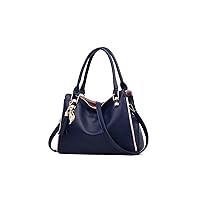 Pioiljnsstb Shoulder Bag for Women Crossbody Crossbody Woman Messenger Top Handle Bag Simple Shoulder Bag Fashion Women Handbag for Women Tote (Color : Blue)