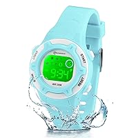 Edillas Kids Watches Digital for Girls Boys,7 Colors Led Flashing Wristwatch for Child Waterproof Sport Outdoor Multifunctional Wrist Watches with Stopwatch/Alarm for Ages 4-15