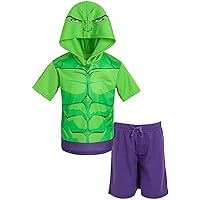 Marvel Avengers Spider-Man Captain America Hulk Thor Athletic T-Shirt and Mesh Shorts Outfit Set Toddler to Big Kid