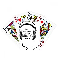 Music Earphone Song Sound Words Poker Playing Magic Card Fun Board Game