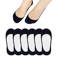 Jane Stone No Show Socks Women - Non Slip Hidden for Flats Boat Invisible Ultra Low Cut Liner Socks(Size 5-8/9-11)