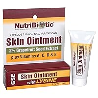 Skin Ointment .5 Fl Oz | with GSE, Lysine, Beeswax, Echinacea, Goldenseal, Vitamin E & More | for Minor Skin Irritations & to Support Healthy Tissue | Made without Gluten & GMOs