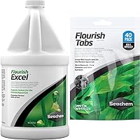 Seachem Flourish Excel Bioavailable Carbon + Seachem Flourish Tabs Growth Supplement