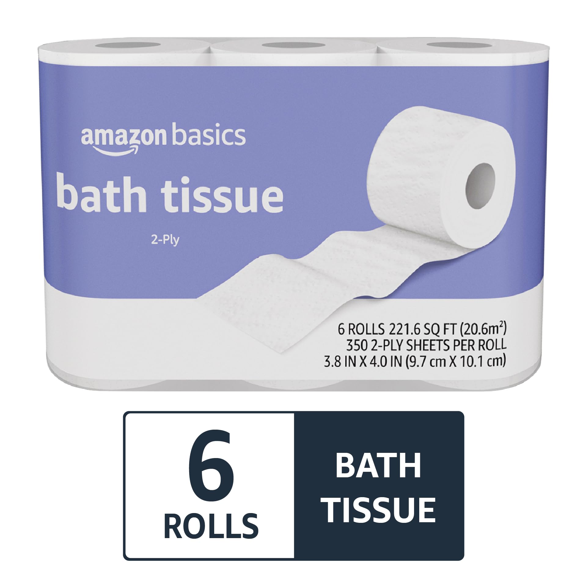 Amazon Basics Bath Tissue 6 Rolls