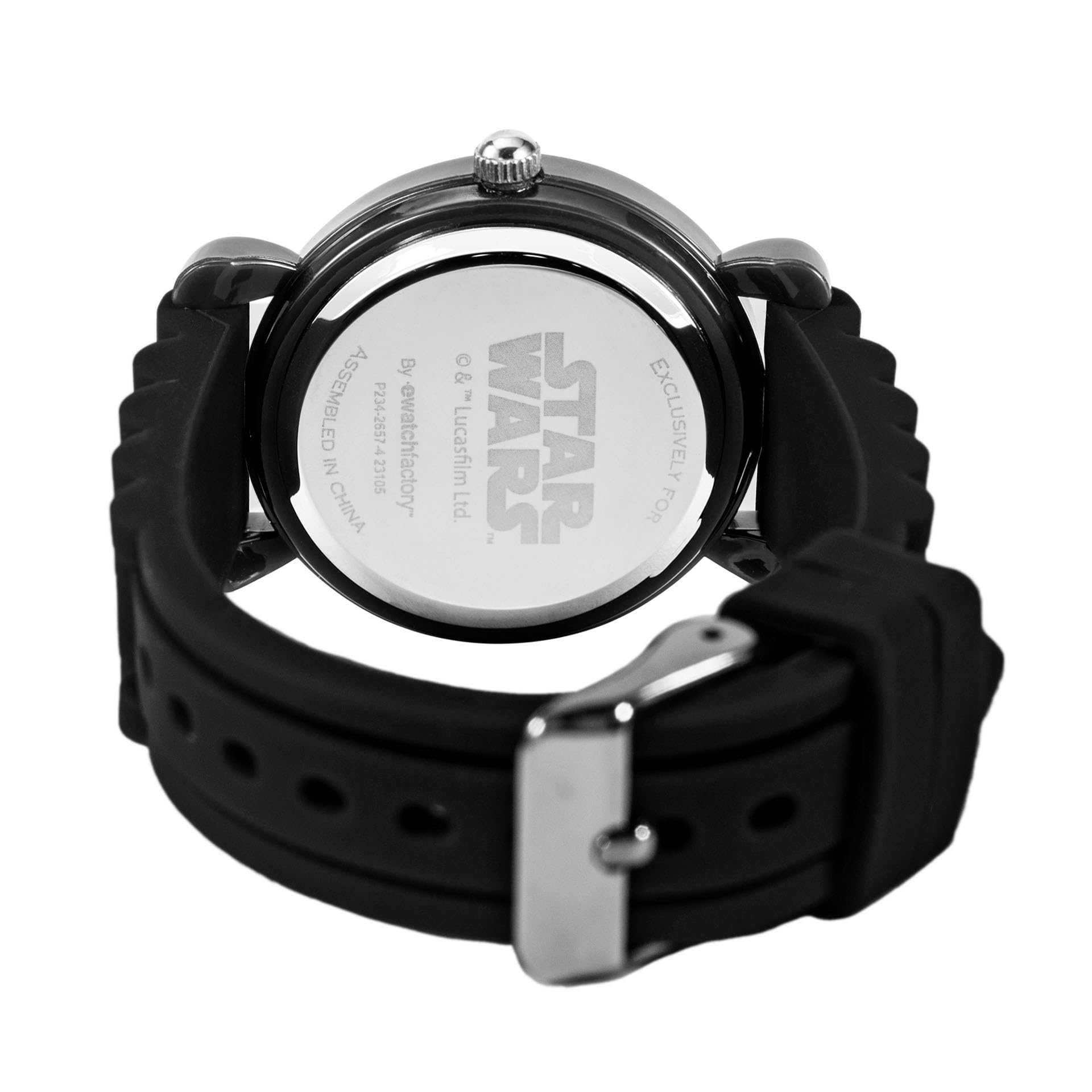 STAR WARS Kids' Plastic Time Teacher Watch, Analog Quartz Silicone Strap Watch