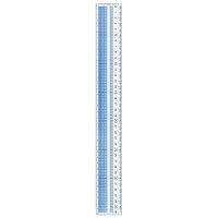 Raymay Fujii AJH408 Ruler, Easy to Read Grid Ruler, 14.2 inches (36 cm)