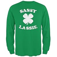 St. Patricks Day Sassy Irish Lassie Mens Long Sleeve T Shirt