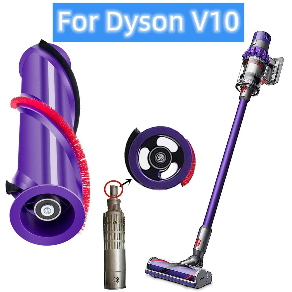 Roller Brush Replacement for Dyson V10 Cordless Vacuum Cleaner Part, Brushroll Roller Brush Bar Replacement Attachment Compatible with Dyson V10 (For Dyson V10)