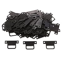 100pcs T-Shape Black Metal Sawtooth Hangers Hooks Wall Decor Art Photo Posters Picture Frame Hanging Hanger Accessories