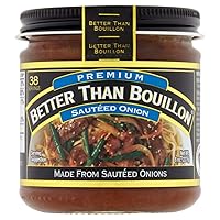 Better Than Bouillon Premium Sauteed Onion Base, Made from Sauteed Onions, Blendable Base for Added Flavor, 38 Servings Per Jar (8 Ounce (Pack of 1))