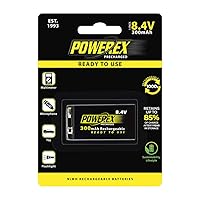 Powerex Precharged 8.4V Rechargeable Low Self Discharge NiMH Battery (MHR84VP)