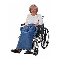 Granny Jo Products Lightweight Wheelchair Blanket, Wedgwood Blue