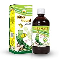 Basic Ayurveda Bitter Gourd Juice | Organic & Pure Karela Juice |16.23 Fl Oz (480ml) | No Sugar & Artificial Colors Added