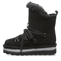 BEARPAW Retro Mondi Youth Boot | Youth's Ankle Boot | Kid's Lace-up Boot | Comfortable Winter Boot